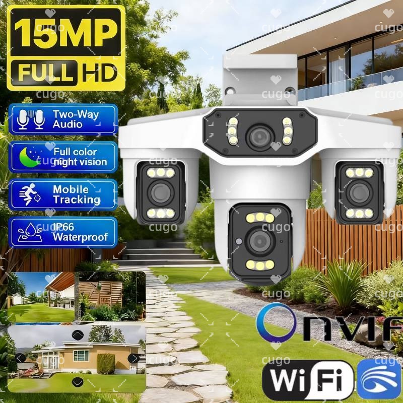 Smart Home Cctv Camera - 15MP 8K Wifi IP Camera Three