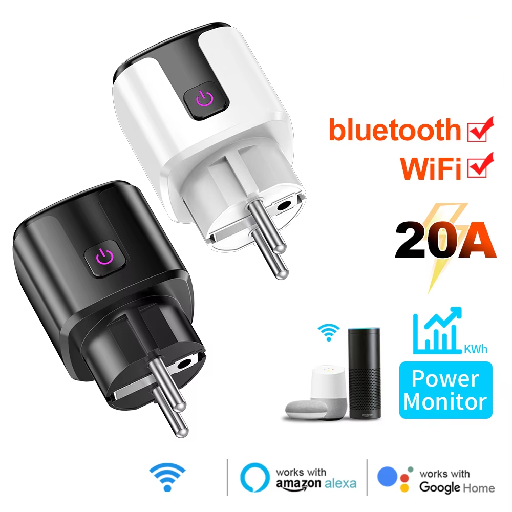 Smart Home Proxmox - Smart 20A EU Plug WiFi+Bluetooth Socket
