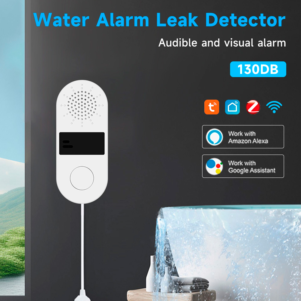 Smart Home Lighting Control - Tuya Wifi Water Leak Detector with