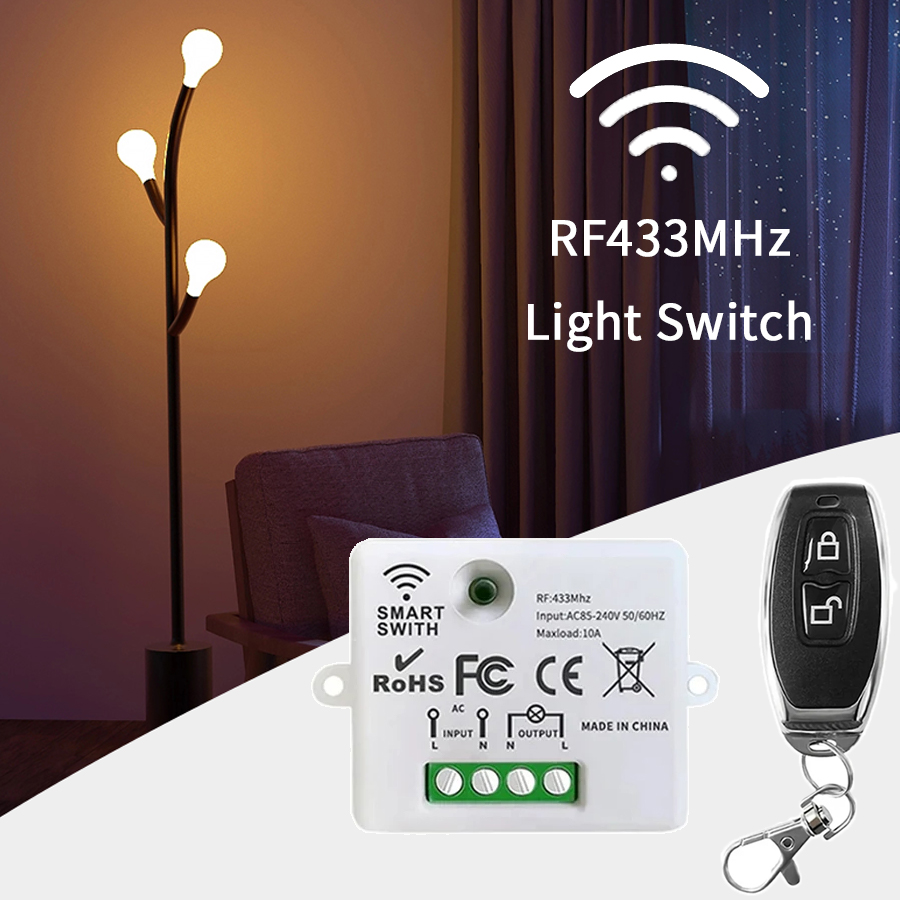 RF 433MHz Wireless Remote Cont - Smart Home Lighting Control ulasan dan harga