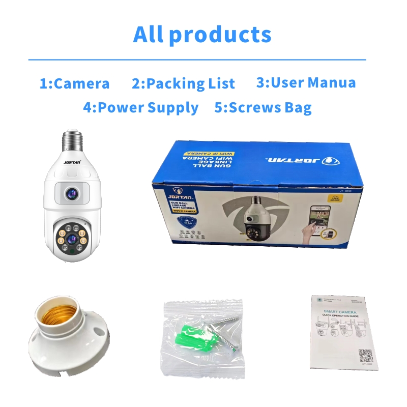 4MP Bulb E27 Dual Lens 360 Ind - Smart Home Cctv Camera ulasan dan harga