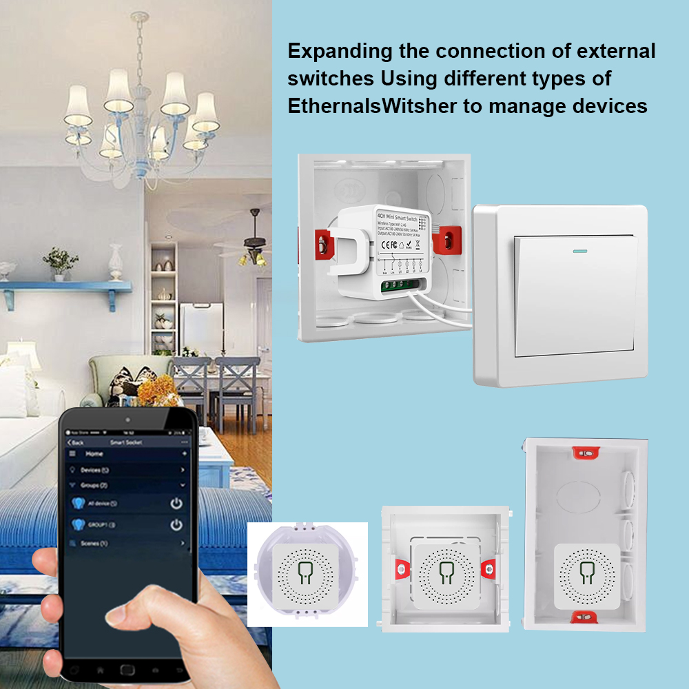 Tuya WiFi Smart Switch 1/2/3/4 - Smart Home Wiz ulasan dan harga