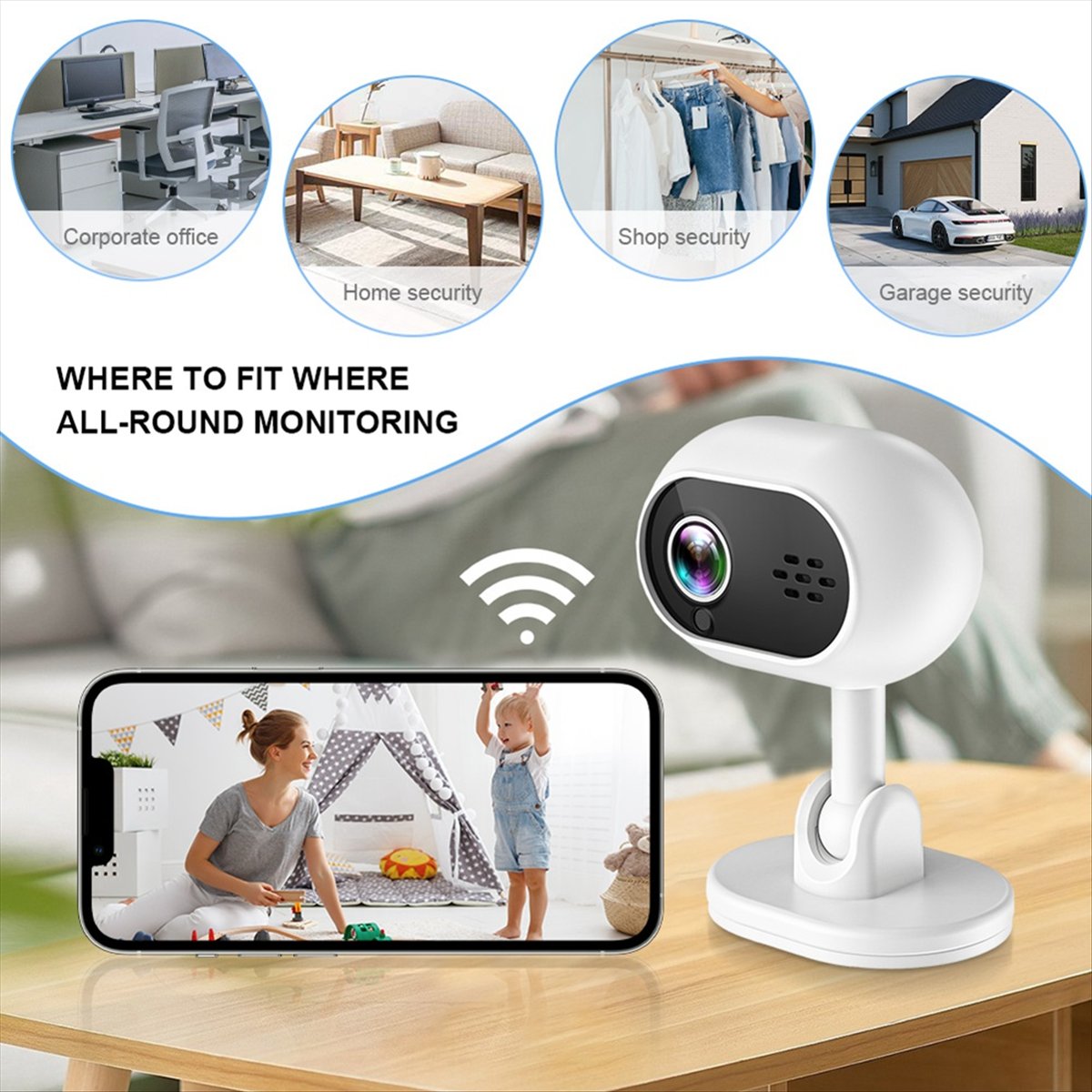 A4 1080P Smart Mini Wifi IP Ca - Smart Home Cctv Camera ulasan dan harga