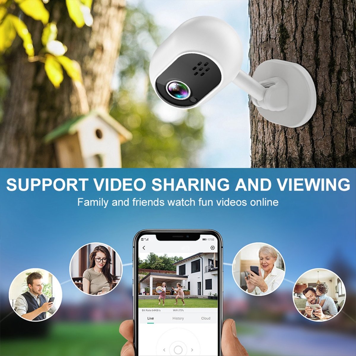 A4 1080P Smart Mini Wifi IP Ca - Smart Home Cctv Camera ulasan dan harga