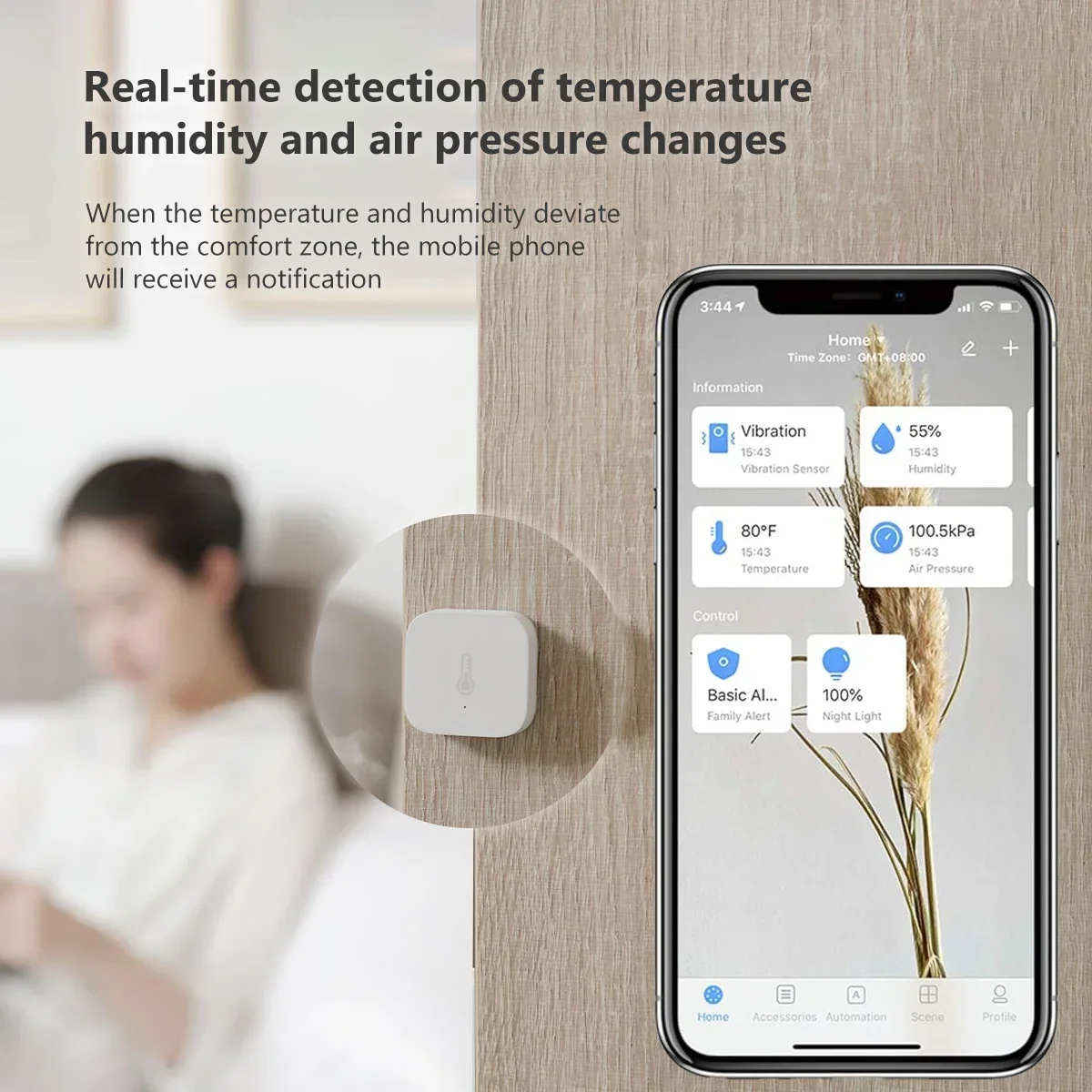 Aqara Temperature Sensor Zigbe - Smart Home Hub Apple ulasan dan harga