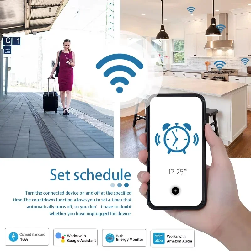 WiFi or Zigbee 3.0 EU Smart Pl - Smart Home Or Smart Home ulasan dan harga