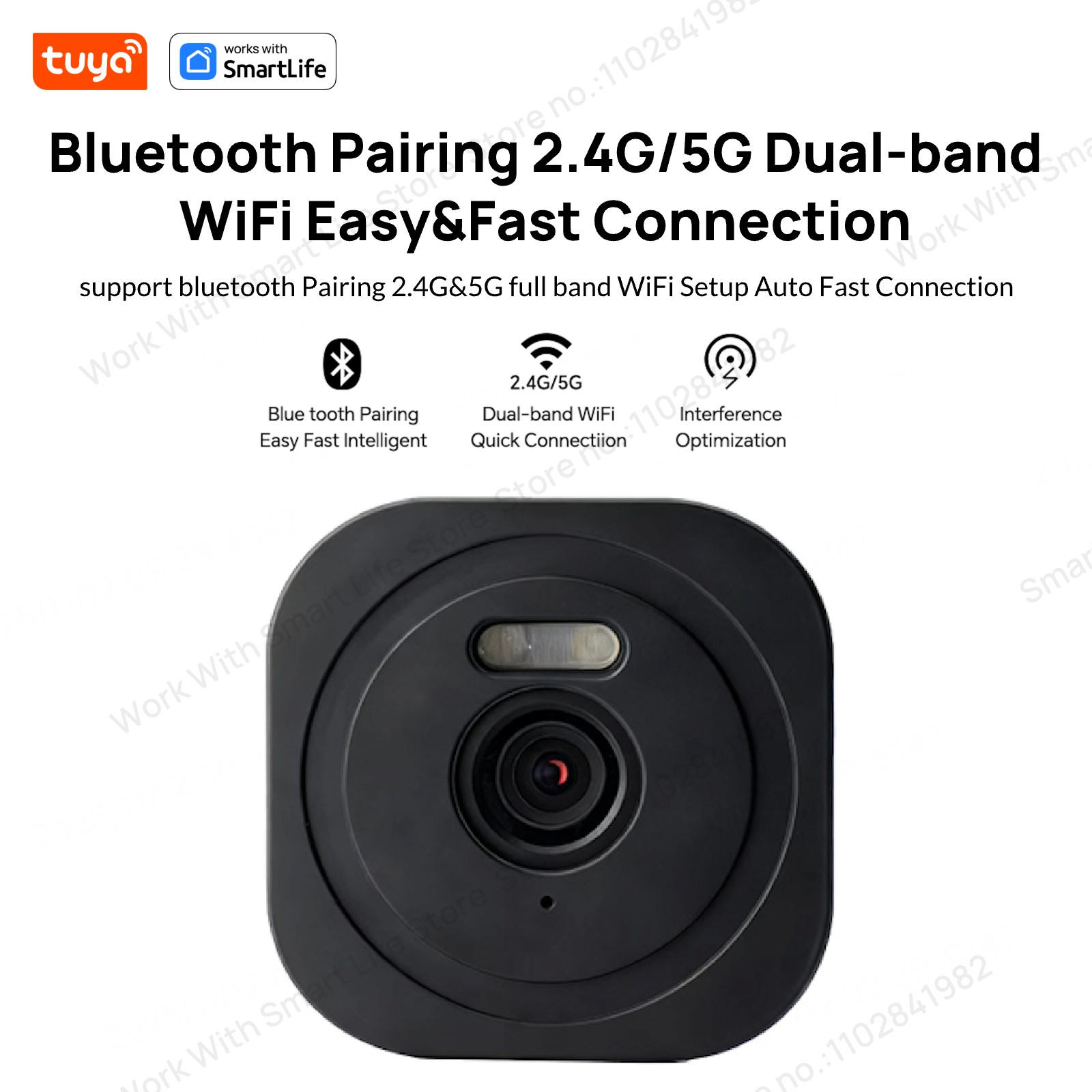 3MP 2K Tuya Window Camera,2.4G - Smart Home Cctv Camera ulasan dan harga