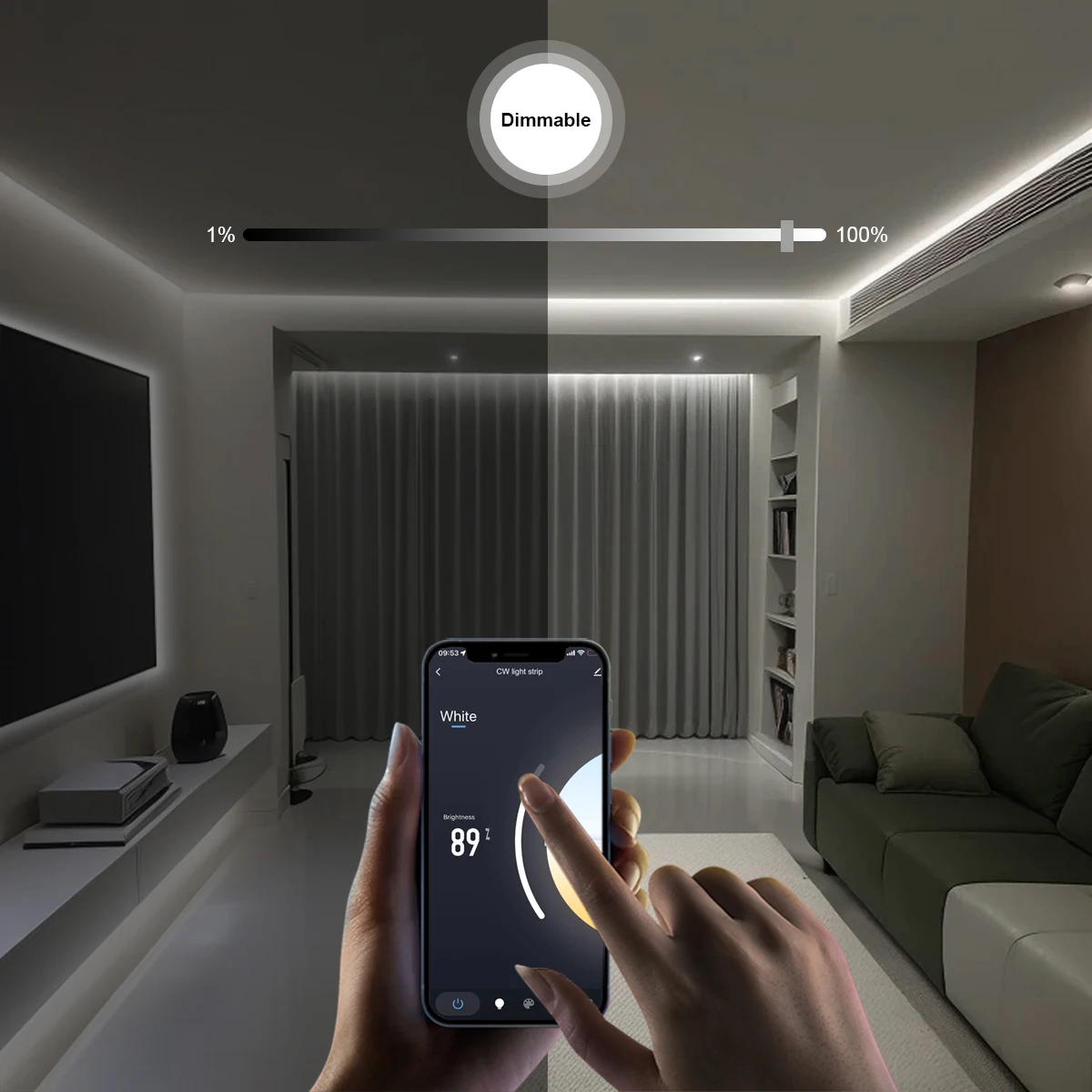 Zigbee 3.0 CCT 2700K-6500K Dim - Smart Home Hub Apple ulasan dan harga