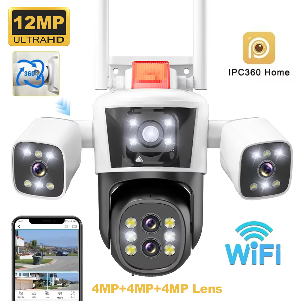 6K 12MP Outdoor WiFi Wireless  - Smart Home Cctv Camera ulasan dan harga