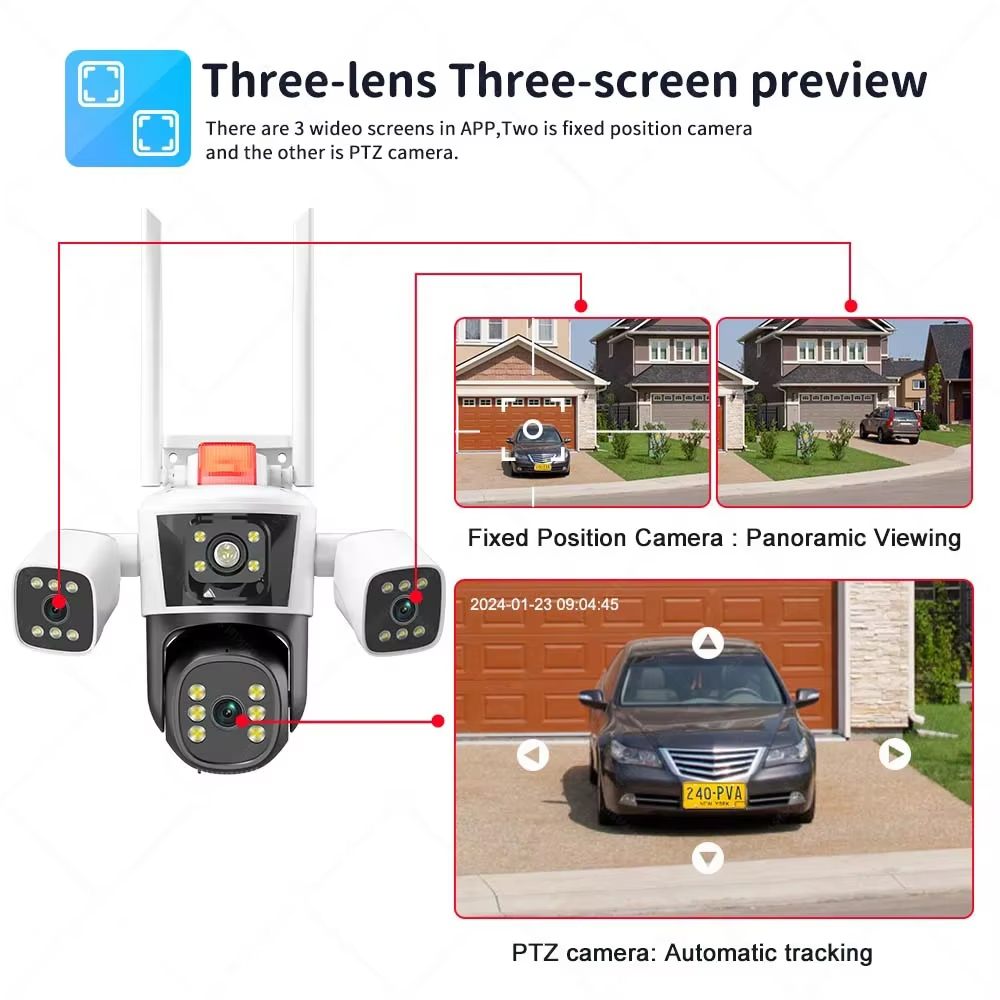6K 12MP Outdoor WiFi Wireless  - Smart Home Cctv Camera ulasan dan harga