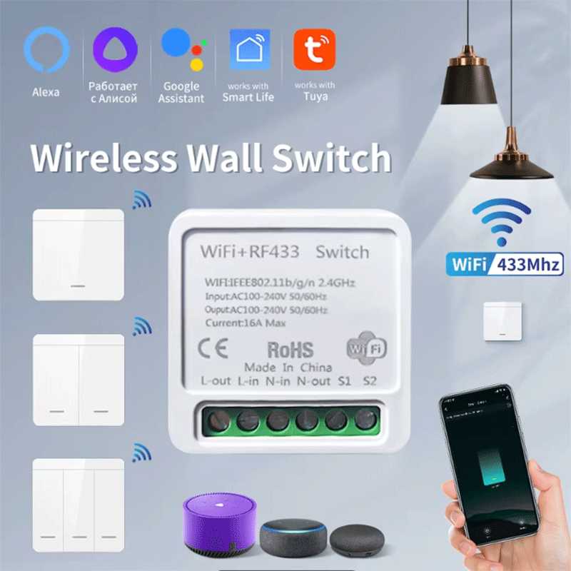 Tuya WiFi Smart Light Switch S - Smart Home Wiz ulasan dan harga