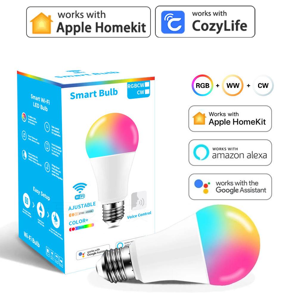 9W WiFi Homekit Light Lamp E27 - Smart Home Dashboard ulasan dan harga