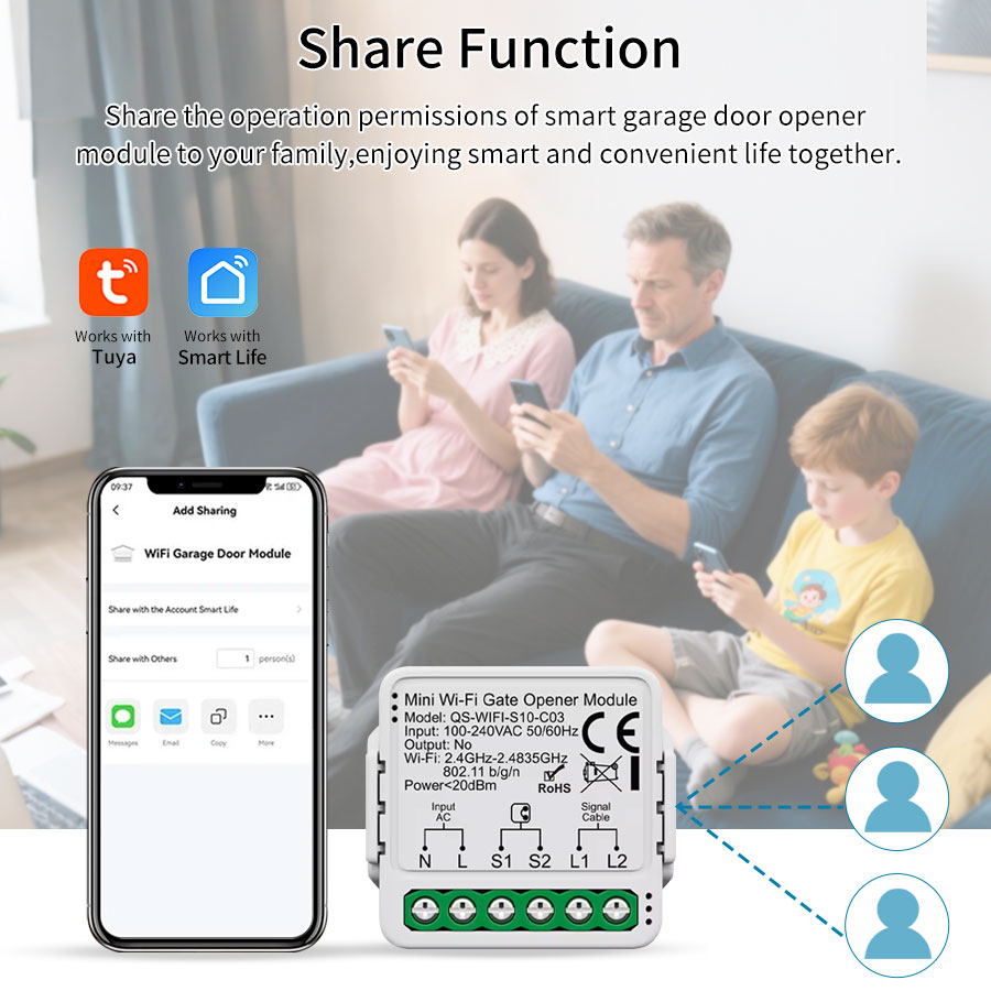 Tuya Smart WiFi or Zigbee Gara - Smart Home Or Smart Home ulasan dan harga