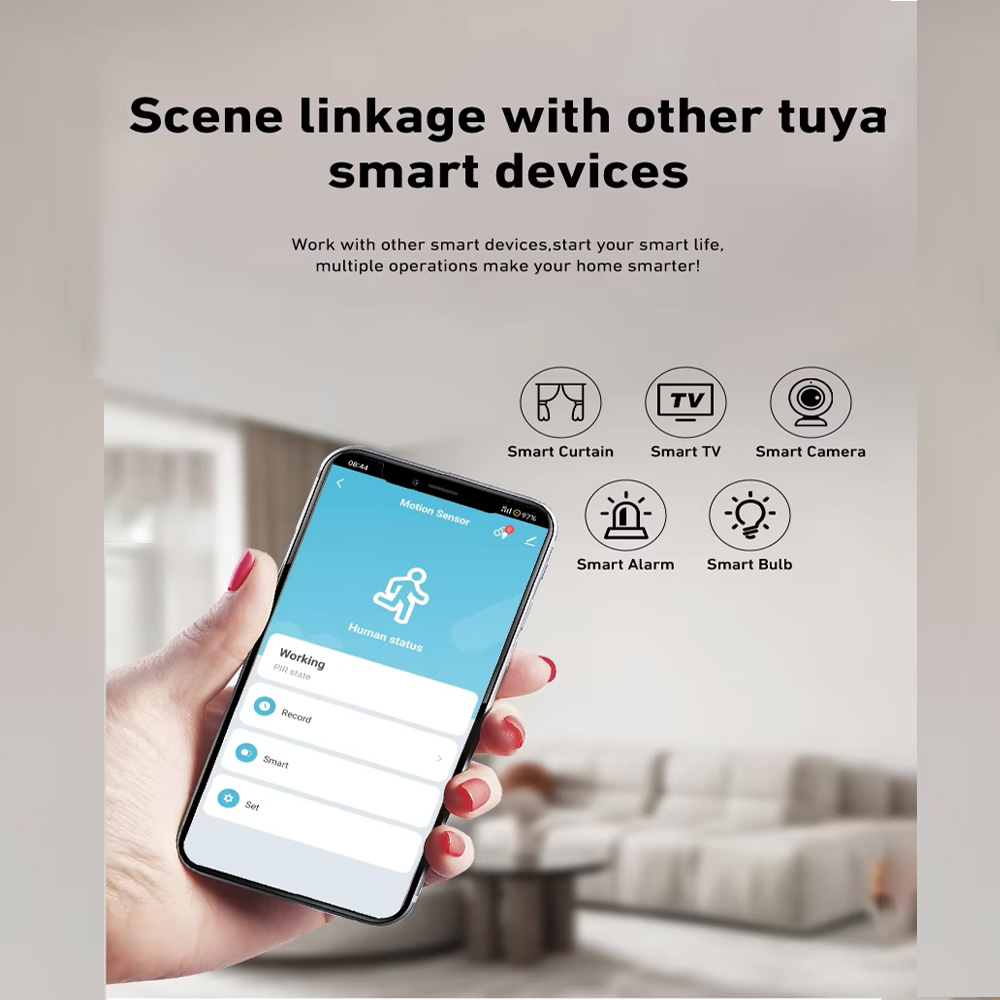 Smart PIR Motion Sensor WiFi Z - Smart Home Wiz ulasan dan harga