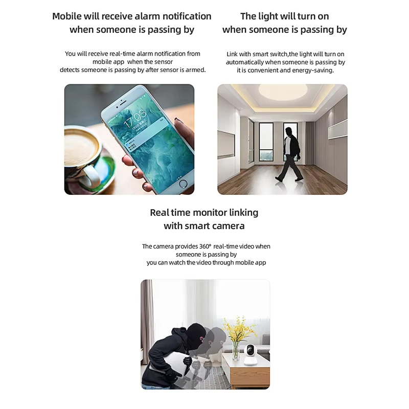 Smart PIR Motion Sensor WiFi Z - Smart Home Wiz ulasan dan harga