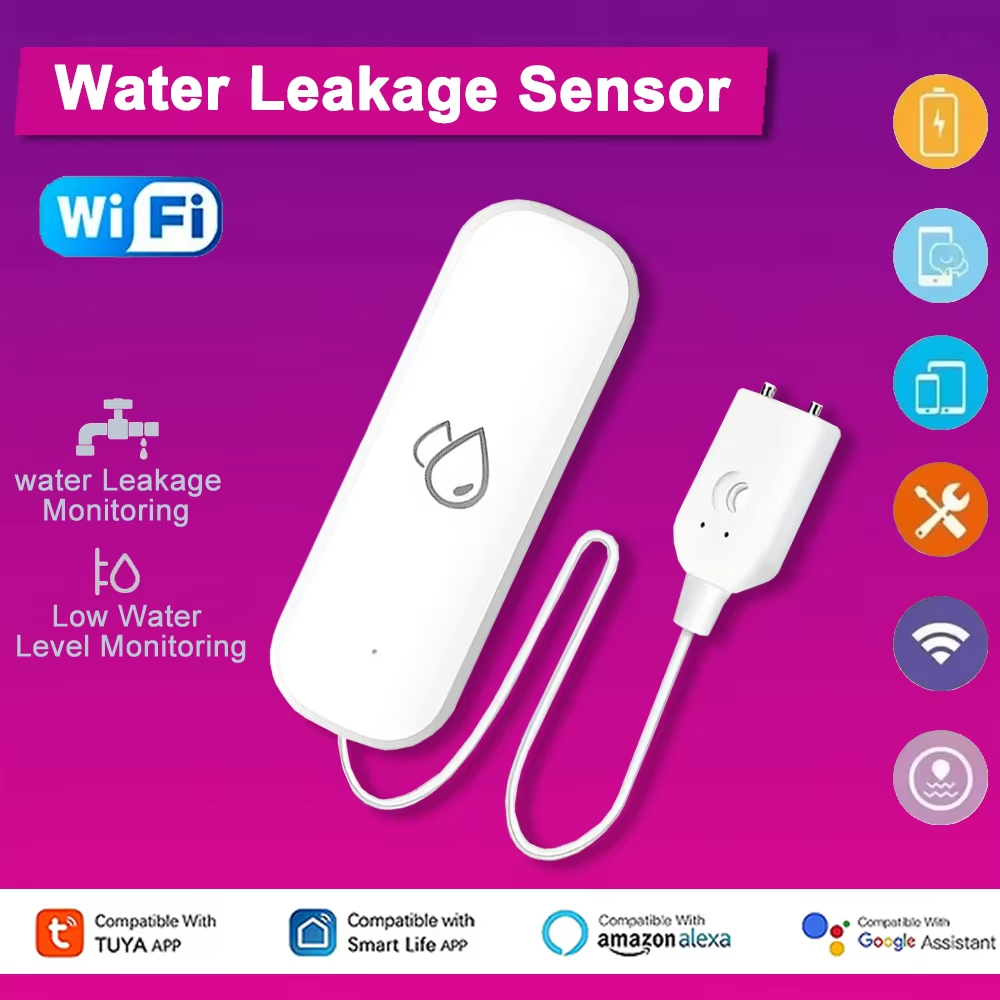 Tuya WiFi Water Leakage Alarm  - Smart Home Features ulasan dan harga