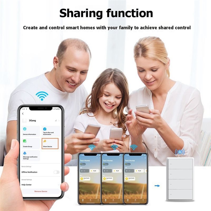 WCS-Tuya Wifi Smart Light Swit - Smart Home Lighting Control ulasan dan harga