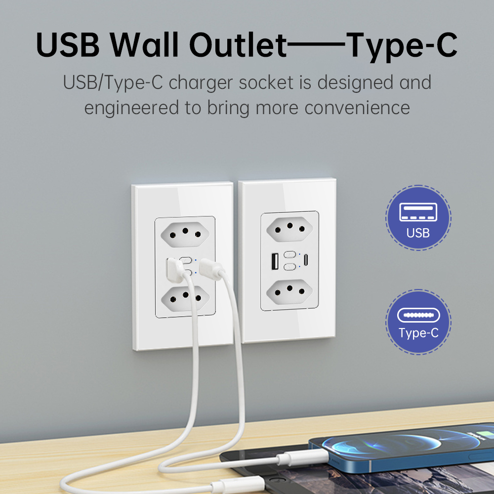 MANHOT Wifi Smart Brazil Socke - Smart Home Wiz ulasan dan harga