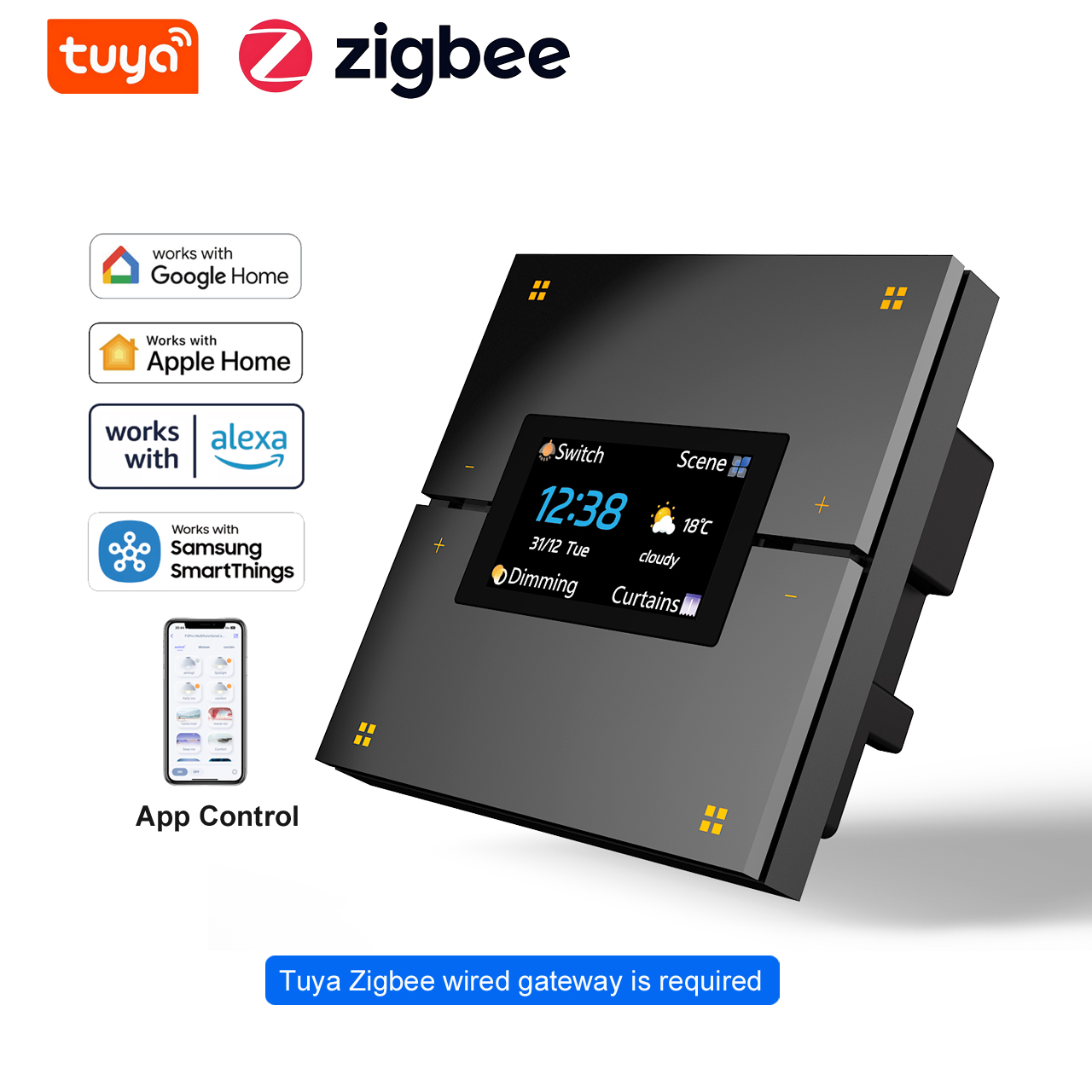 M9 Pro 8-Button UK Tuya Smart  - Smart Home Lighting Control ulasan dan harga