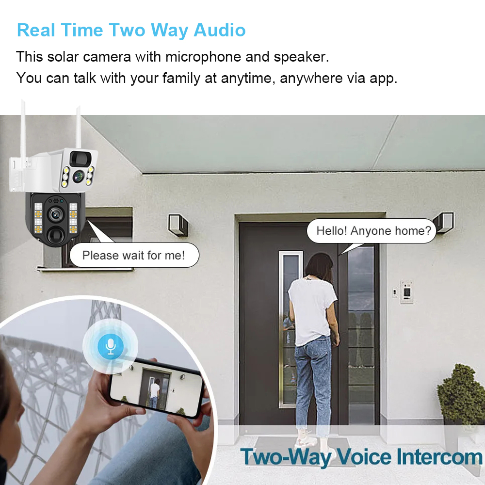 WiFi/4G Solar Camera IP CCTV S - Smart Home Cctv Camera ulasan dan harga