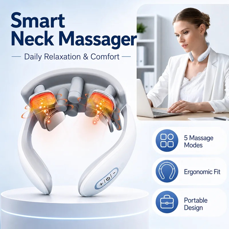 Smart Neck Massager for Adults - Smart Home Wellness ulasan dan harga