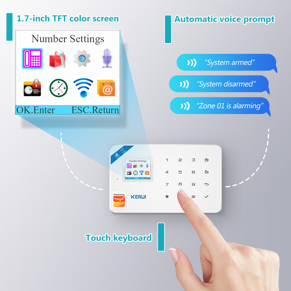 KERUI W181 Alarm System Secutr - Smart Home Cctv Camera ulasan dan harga
