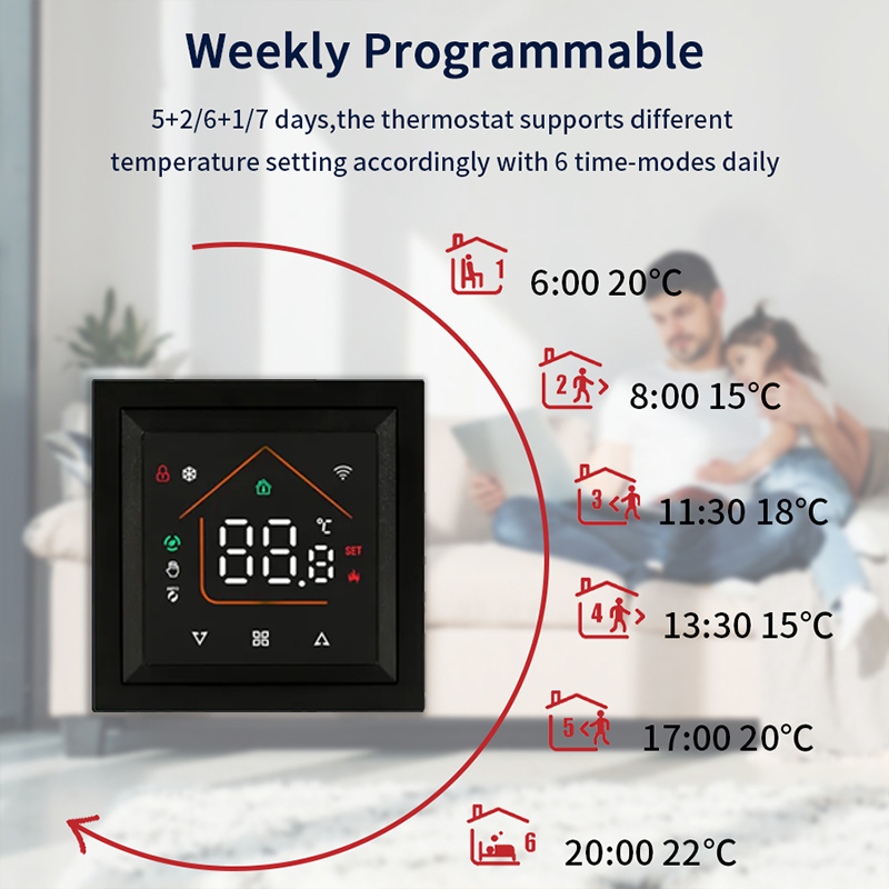 Smart WiFi Thermostat Works Tu - Smart Home Proxmox ulasan dan harga