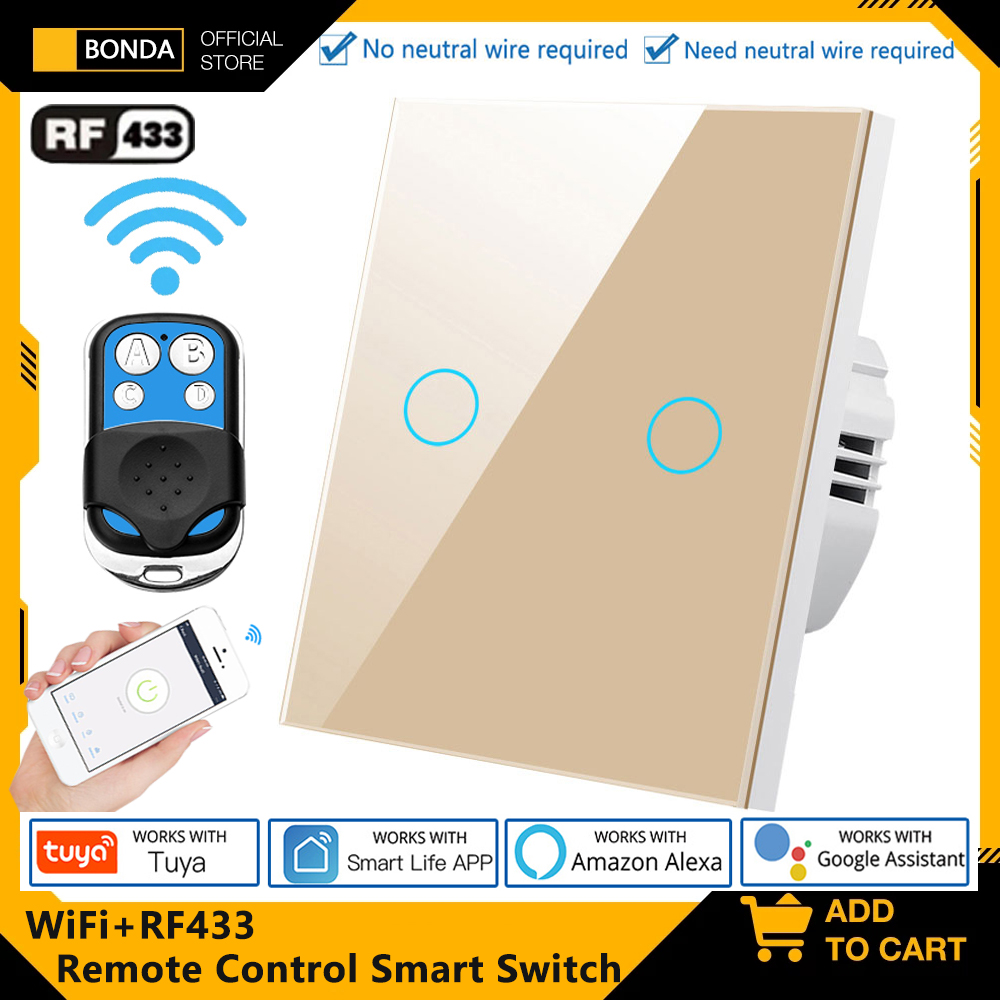Tuya EU WiFi+RF433 Smart Remot - Smart Home Wiz ulasan dan harga