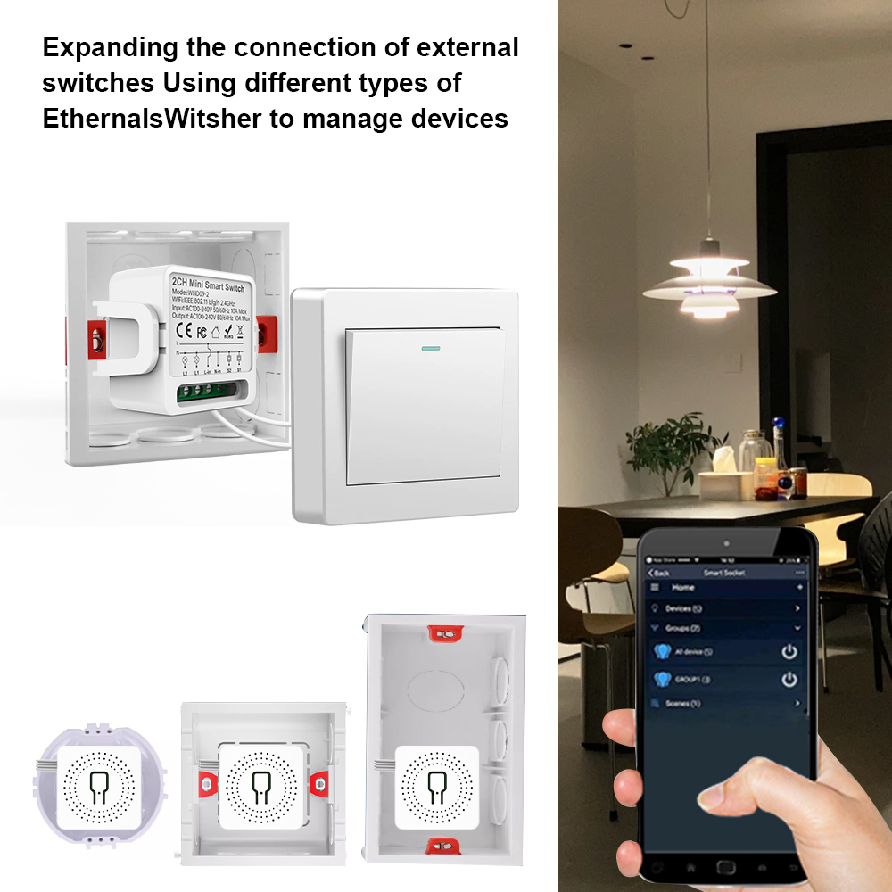 2 Way Tuya Smart Switch 2Gang  - Smart Home Lighting Control ulasan dan harga