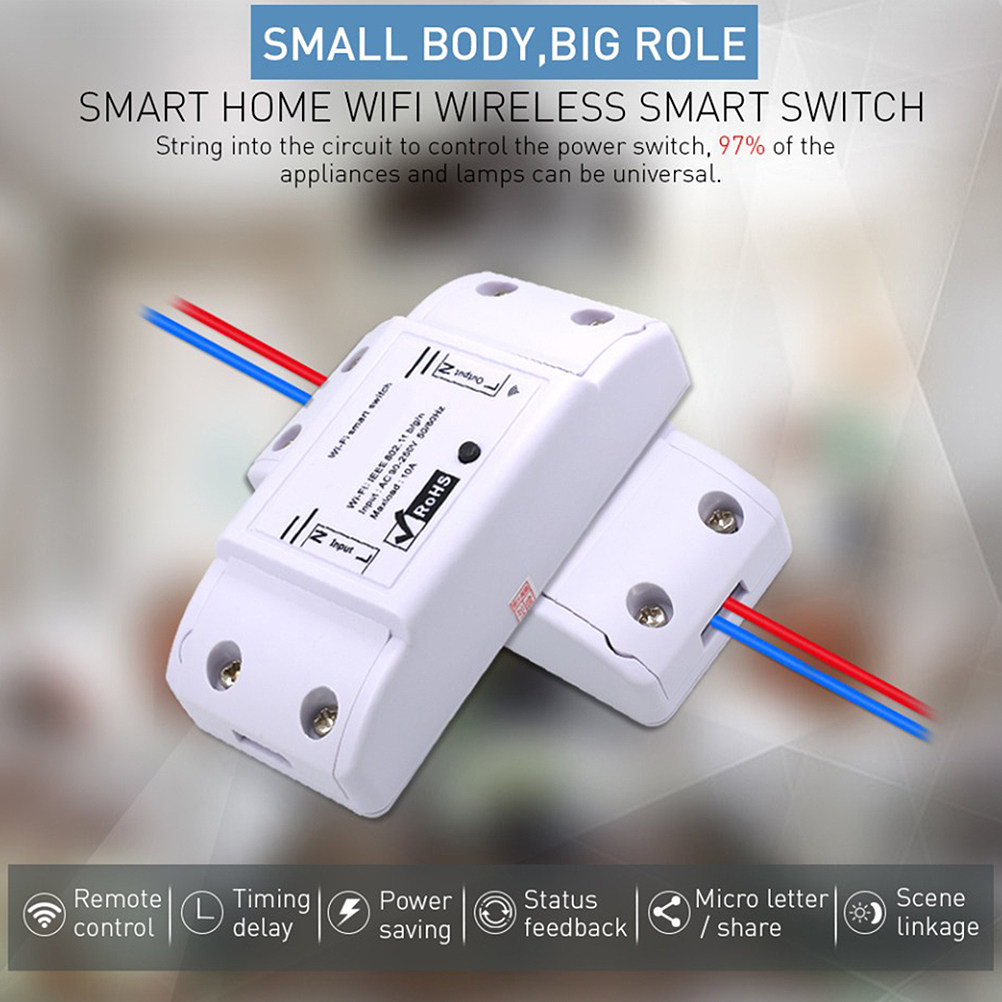 1Pcs WiFi Smart Home Switch Wh - Smart Home Lighting Control ulasan dan harga