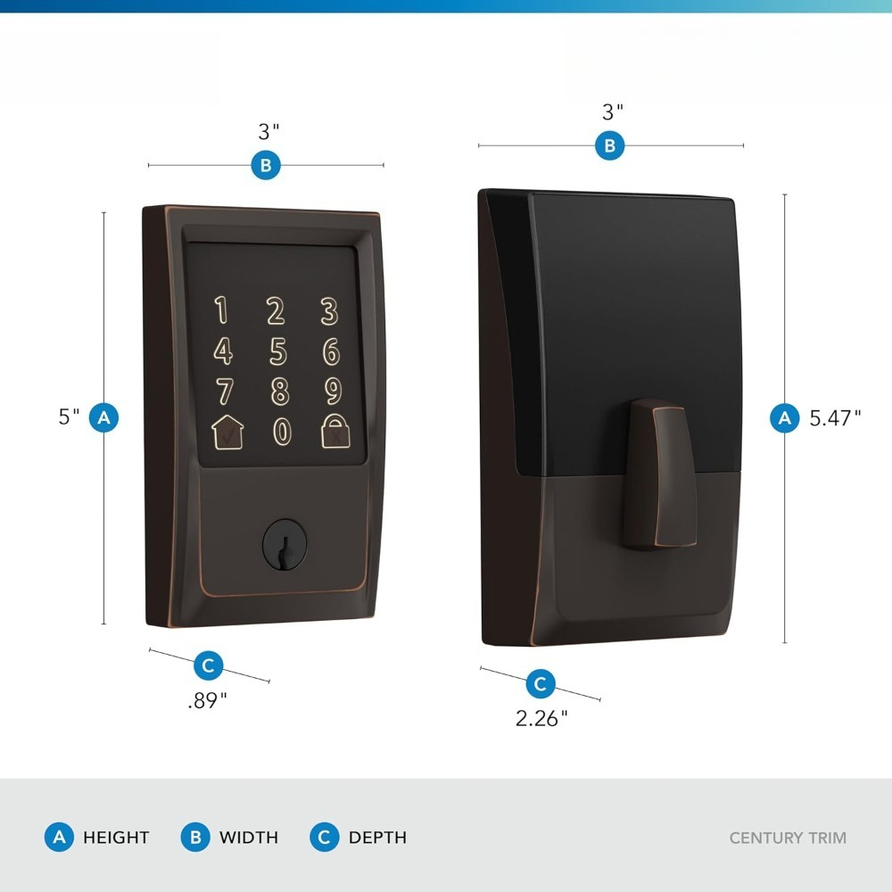 Smart Wi-Fi Deadbolt    Touchs - Airbnb Smart Home ulasan dan harga