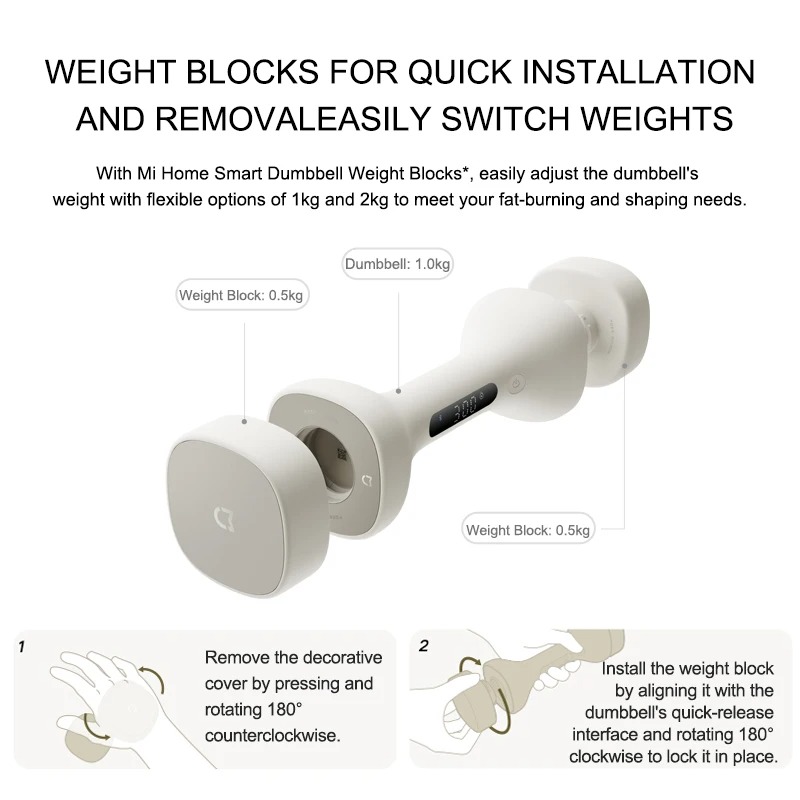 New MIJIA Smart Dumbbells Men  - Smart Home Wellness ulasan dan harga